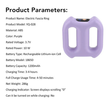 Multi-Function Electric Fascia Ring & Full-Body Vibration Massager
